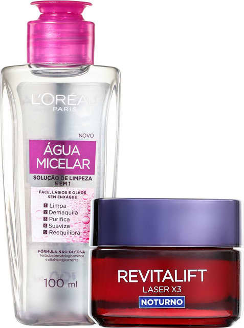Kit L'Oréal Paris Laser X3 Noturno 1 (2 Produtos)