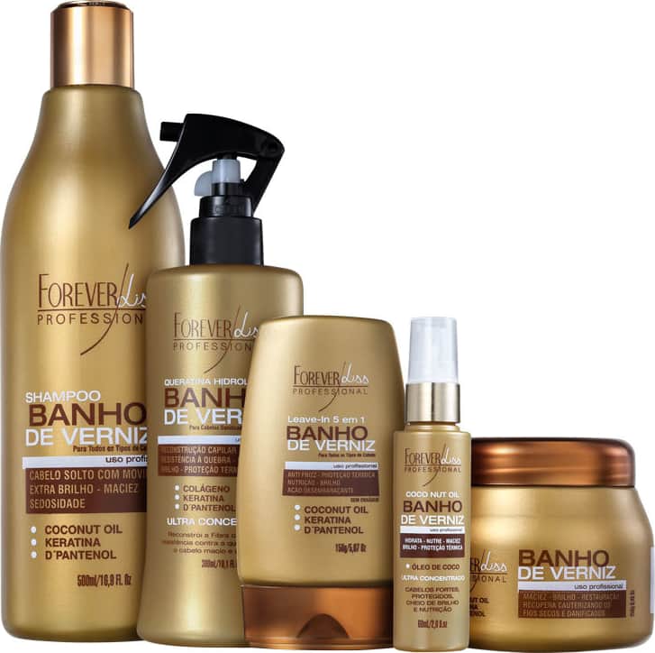 Kit Forever Liss Banho de Verniz Steps (5 Produtos)