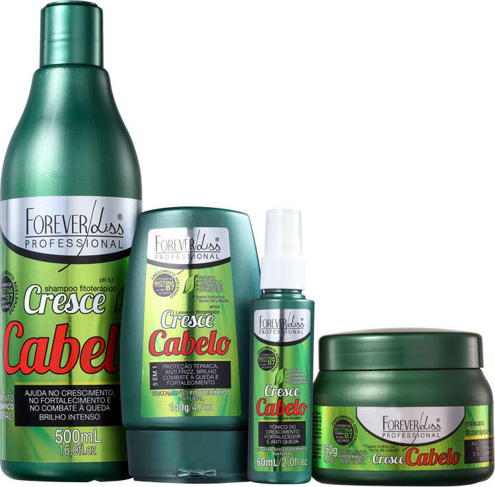 Kit Forever Liss Professional Cresce Cabelo Completo (4 Produtos)