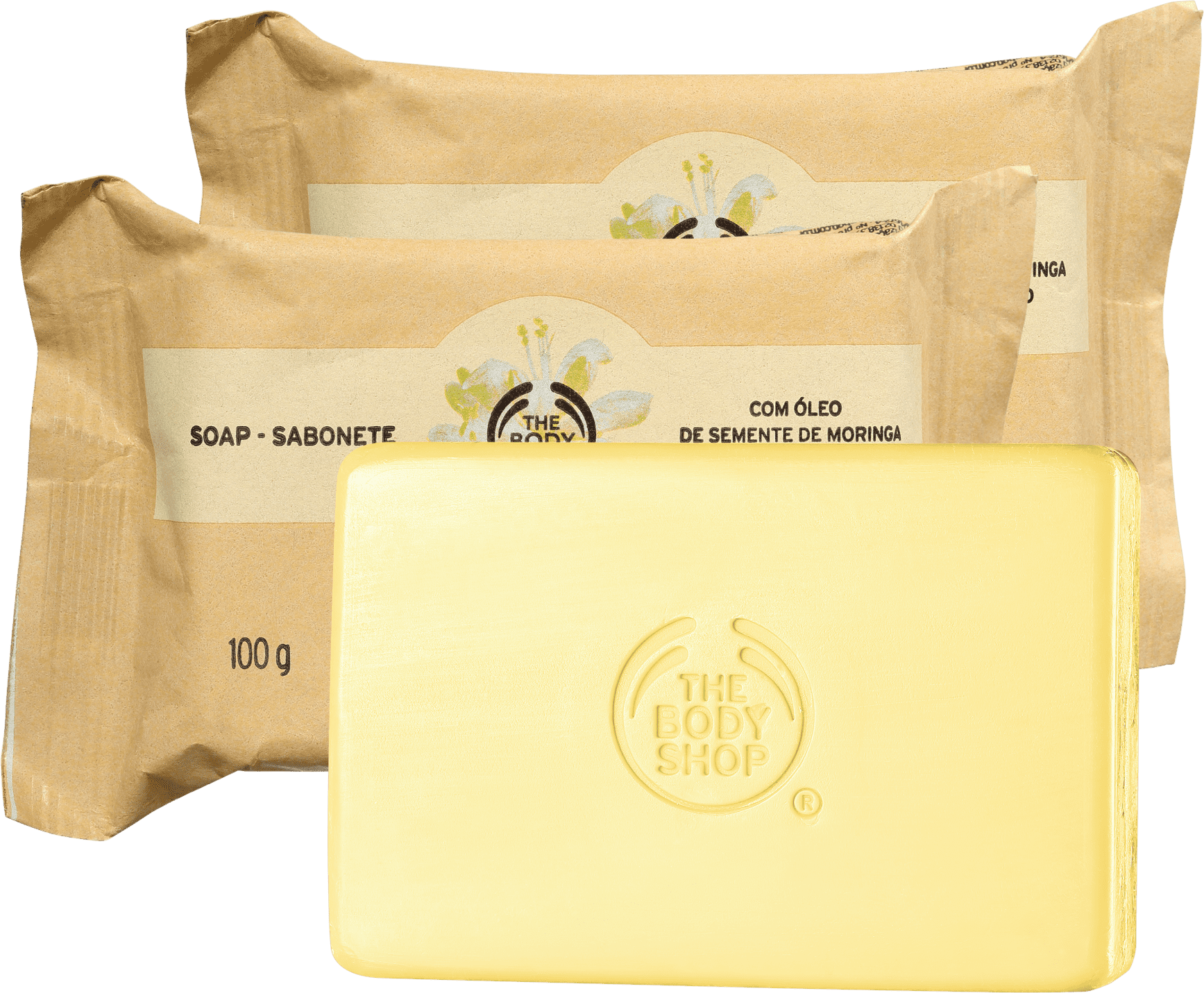 Kit The Body Shop Moringa - Sabonete em Barra 3x100g
