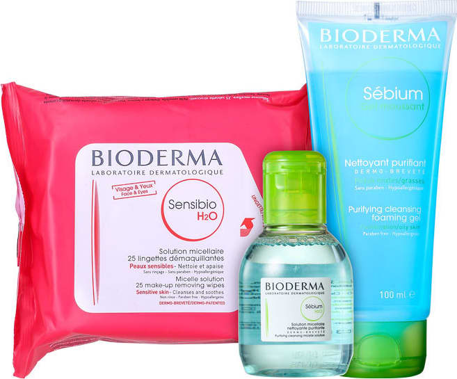 Kit Bioderma Sensibio Sébium H2O (3 Produtos)
