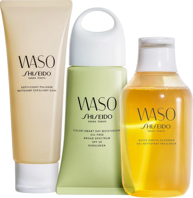 Kit Shiseido Waso Color-Smart Day Oil-Free (3 Produtos)