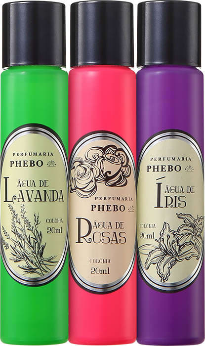 Conjunto Perfumaria Águas de Floral Unissex - Eau de Cologne 3x 20ml