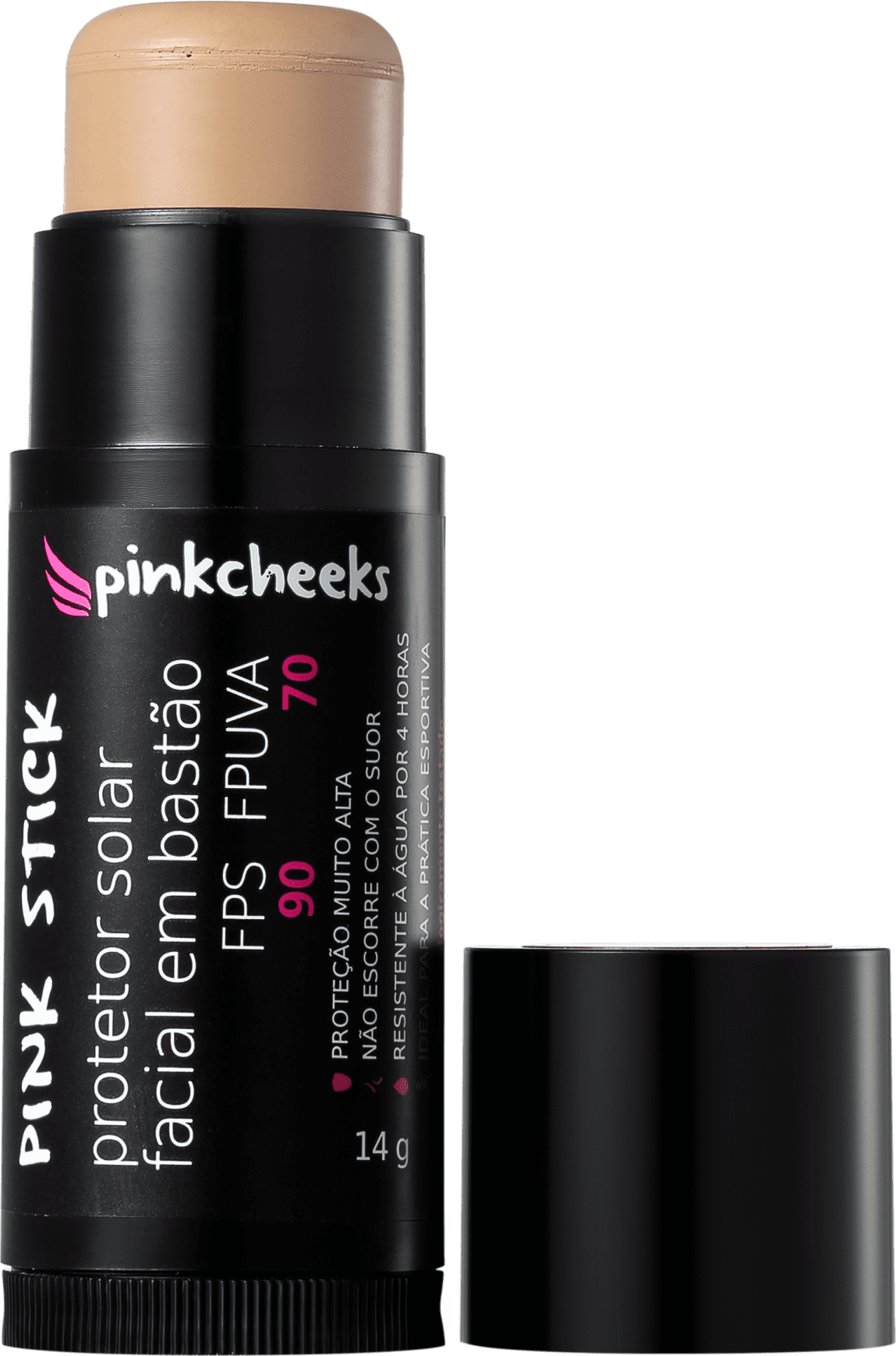 Pink Cheeks Pink Stick 21KM FPS 90 - Protetor Solar com Cor 14g