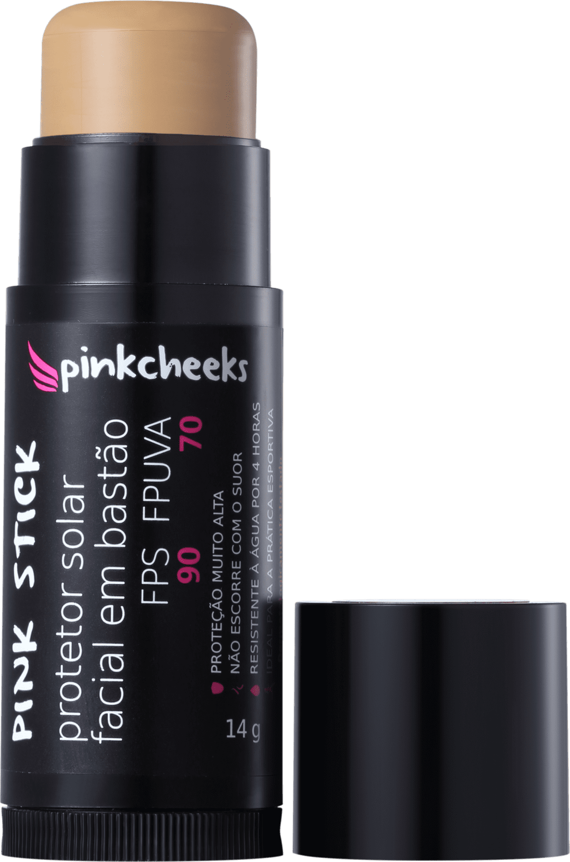 Pink Cheeks Pink Stick 42KM FPS 90 - Protetor Solar com Cor 14g