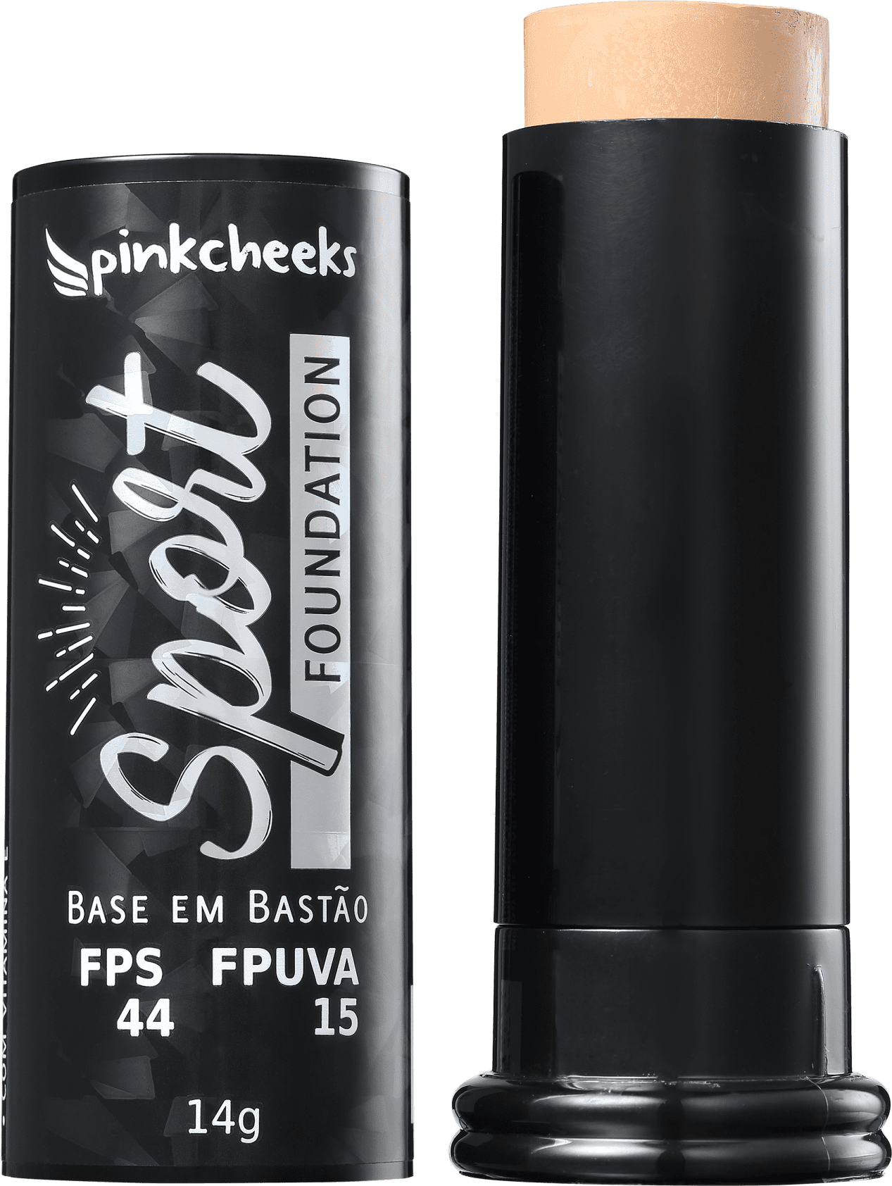 Pink Cheeks Sport FPS44 Bege Médio - Base em Bastão 14g