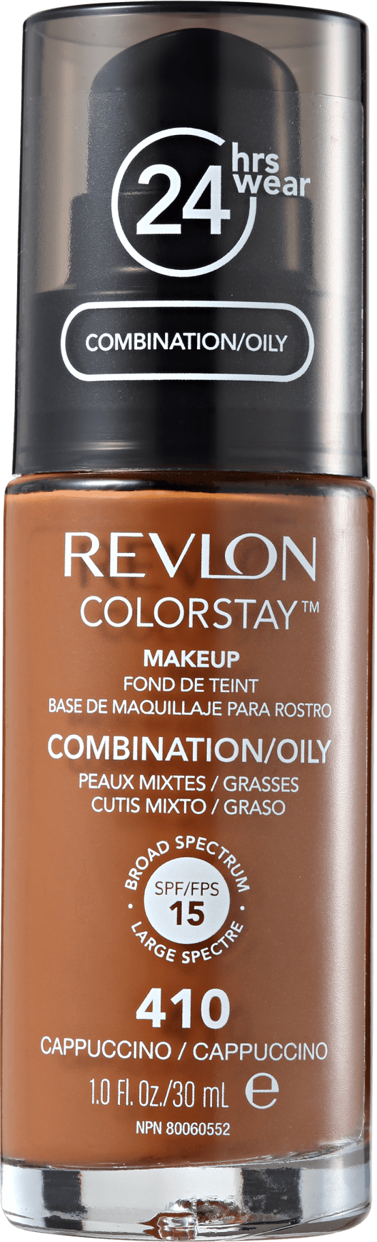 Revlon ColorStay Pele Mista e Oleosa 410 Cappuccino - Base Líquida 30ml