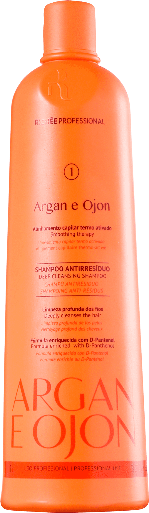 Richée Professional Argan e Ojon - Shampoo Antirresíduo 1000ml