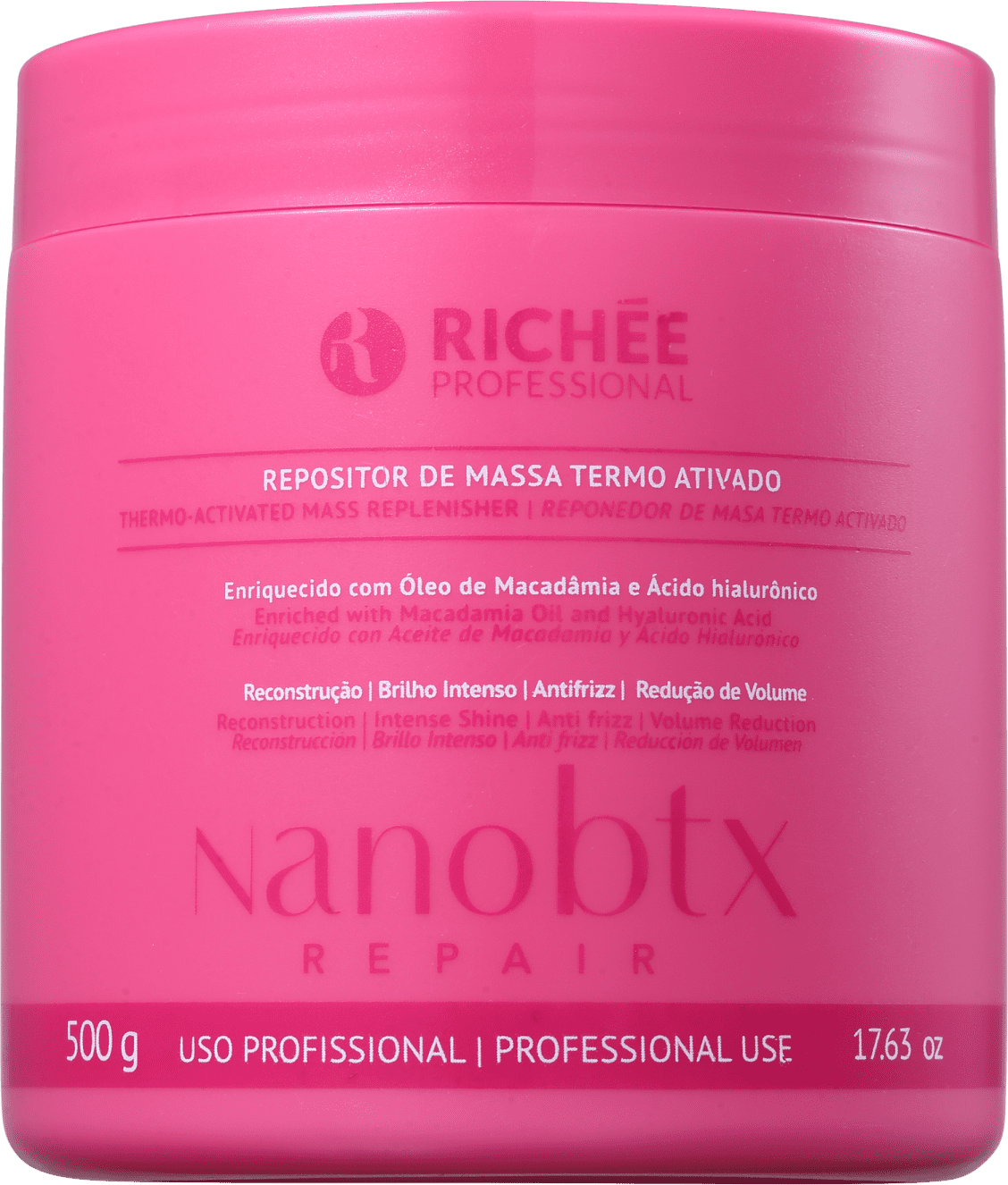 Richée Professional Nano Btx Repair - Repositor de Massa Capilar 500g