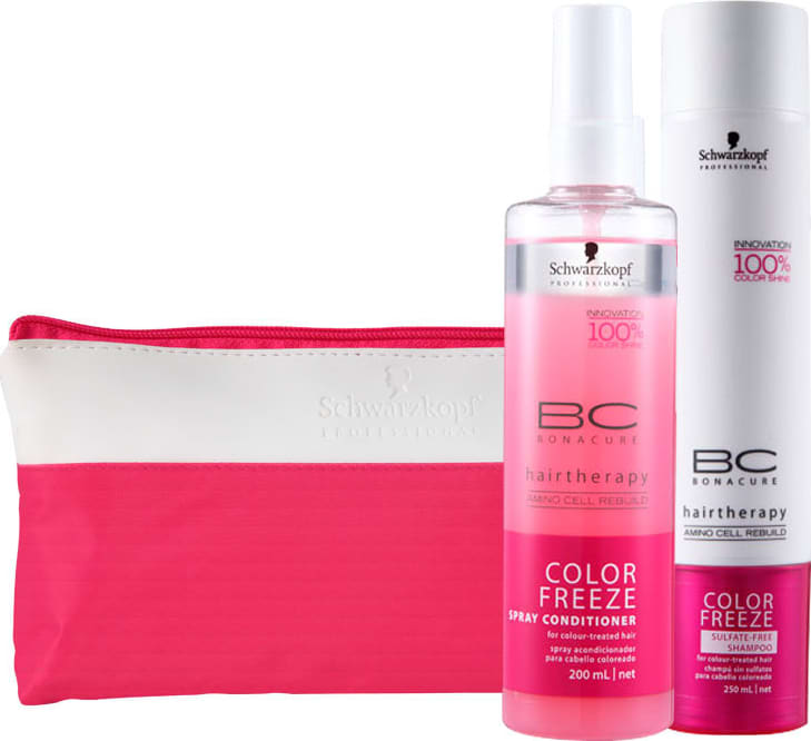 Schwarzkopf Professional BC Bonacure Color Freeze Sulf-Free Kit (2 Produtos + Nécessaire)