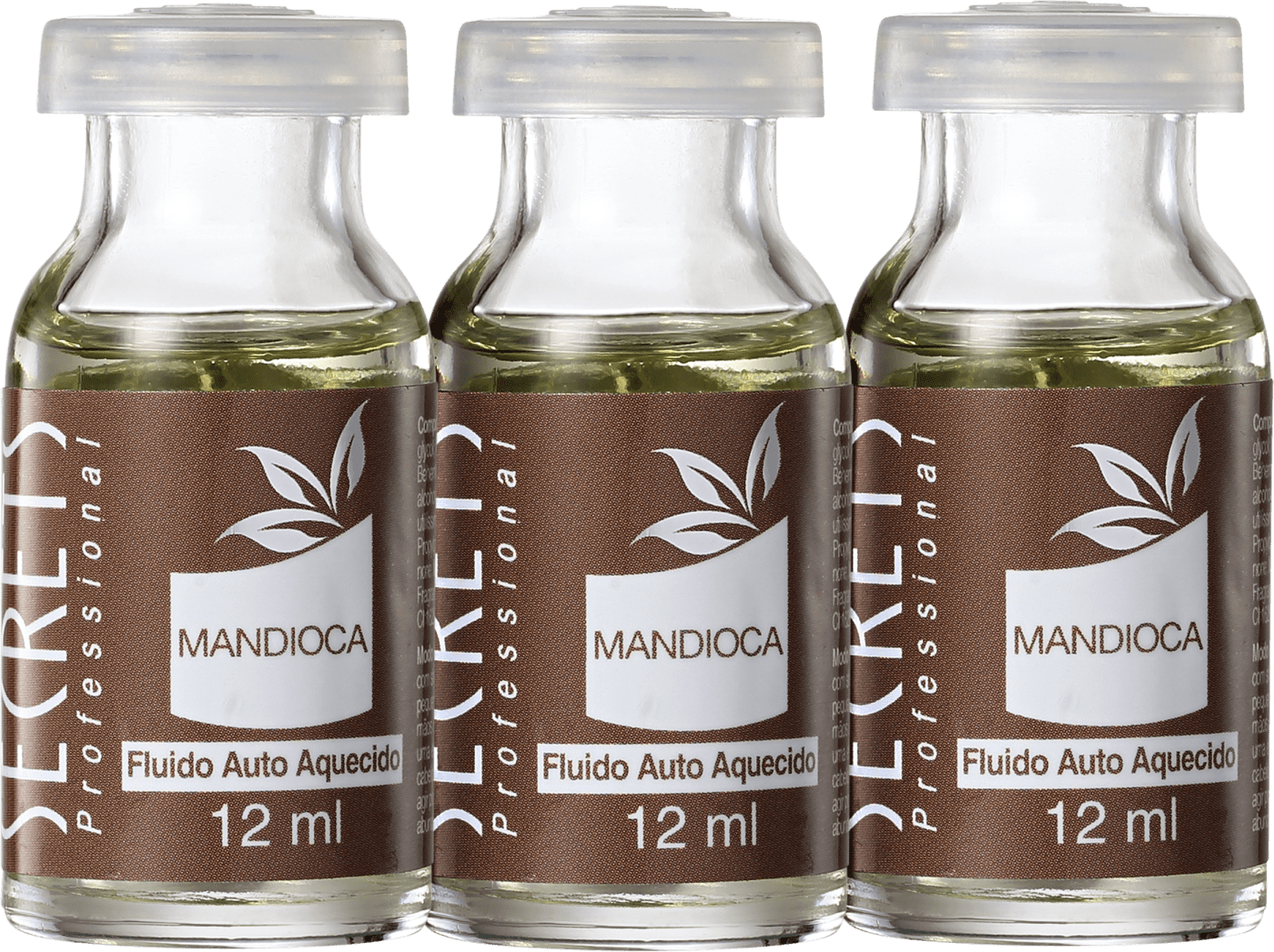 Secrets Professional Mandioca Fluido Auto Aquecido - Tratamento 3x12ml