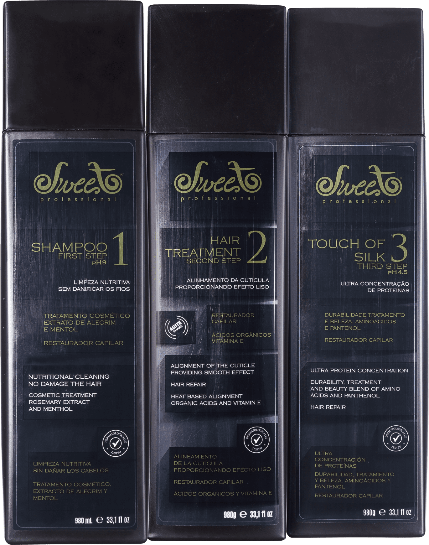 Kit Sweet Hair Lovely Escova Professional (3 Produtos)