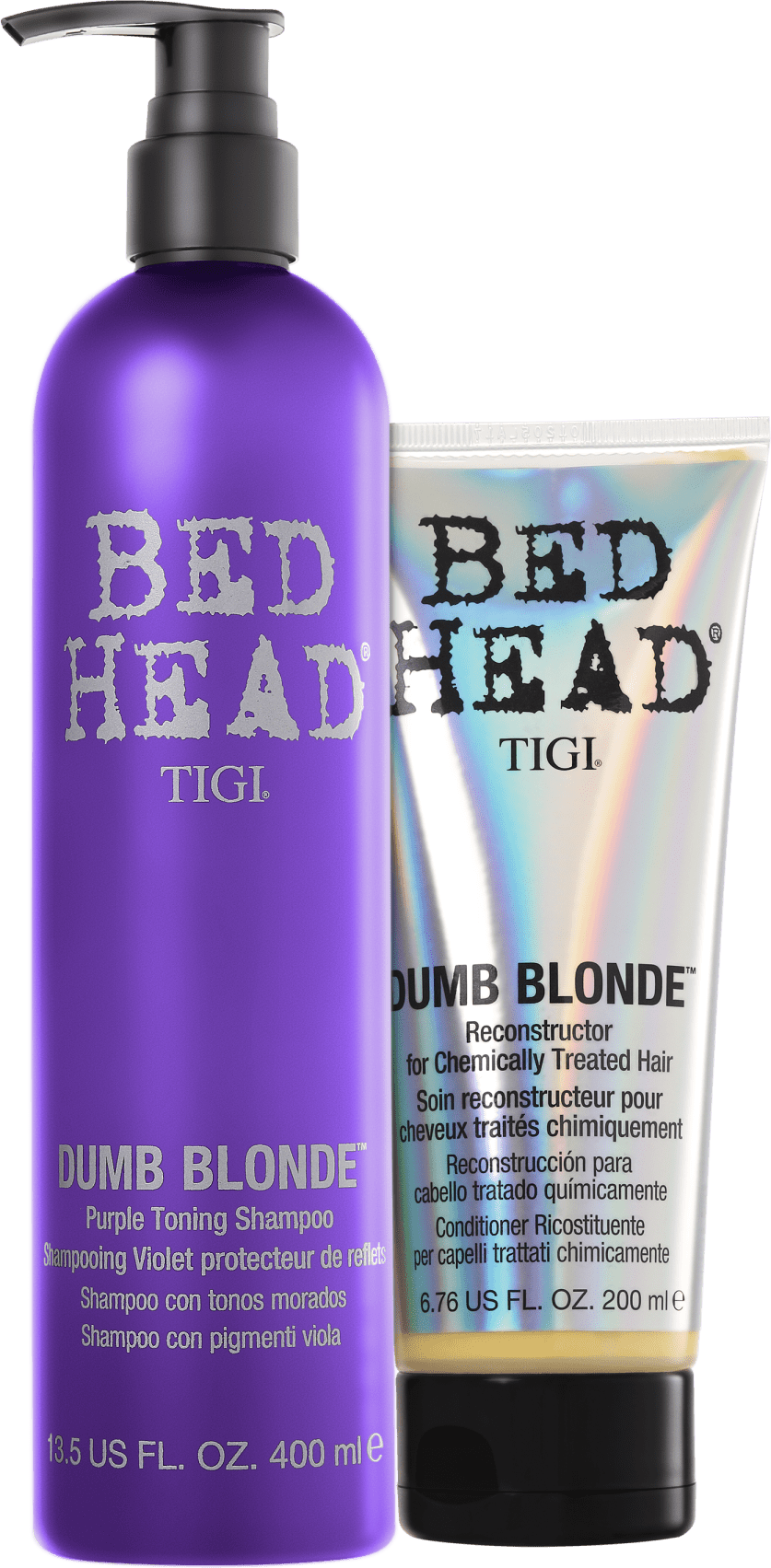 Kit TIGI Bed Head Dumb Blonde Purple Toning Duo (2 Produtos)