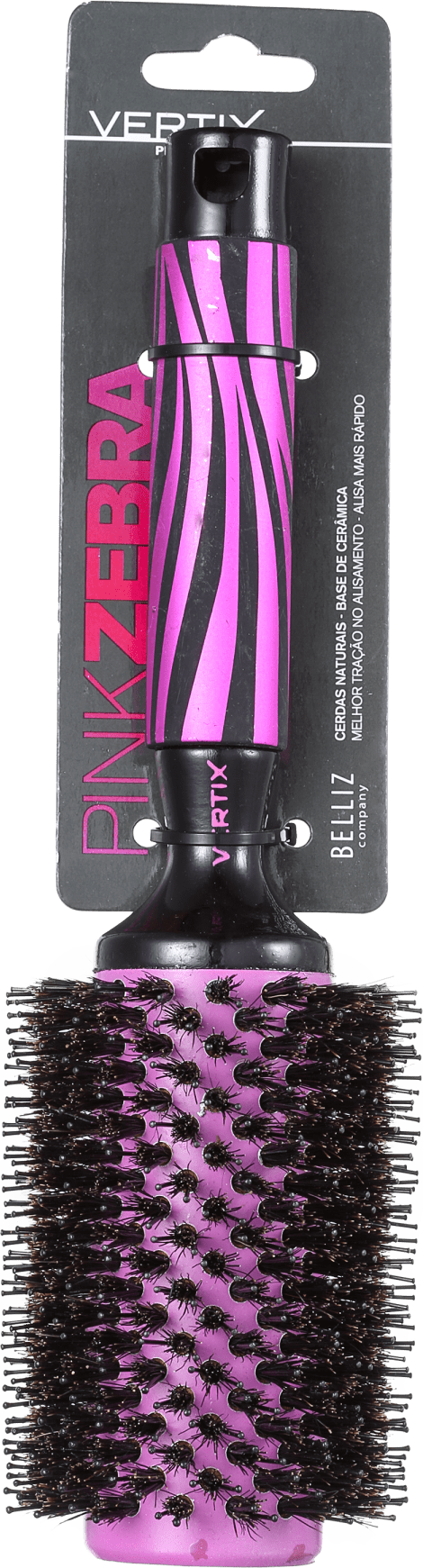 Vertix Pink Zebra Ceramic - Escova Térmica 43mm
