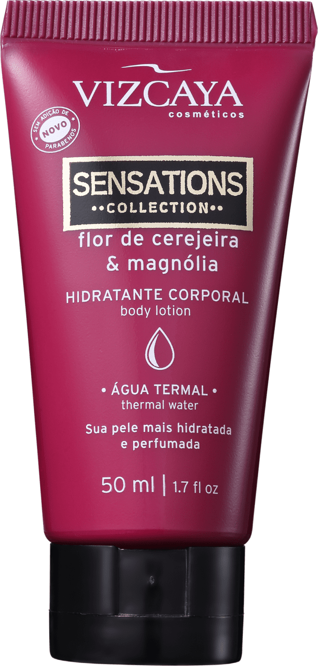 Vizcaya Sensations Flor de Cerejeira &, Magnólia - Creme Hidratante Corporal 50ml