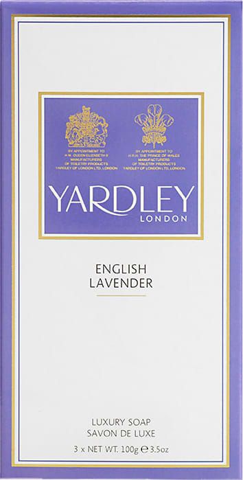 Yardley English Lavender Luxury Soap Feminino - Kit de Sabonetes 3x100g