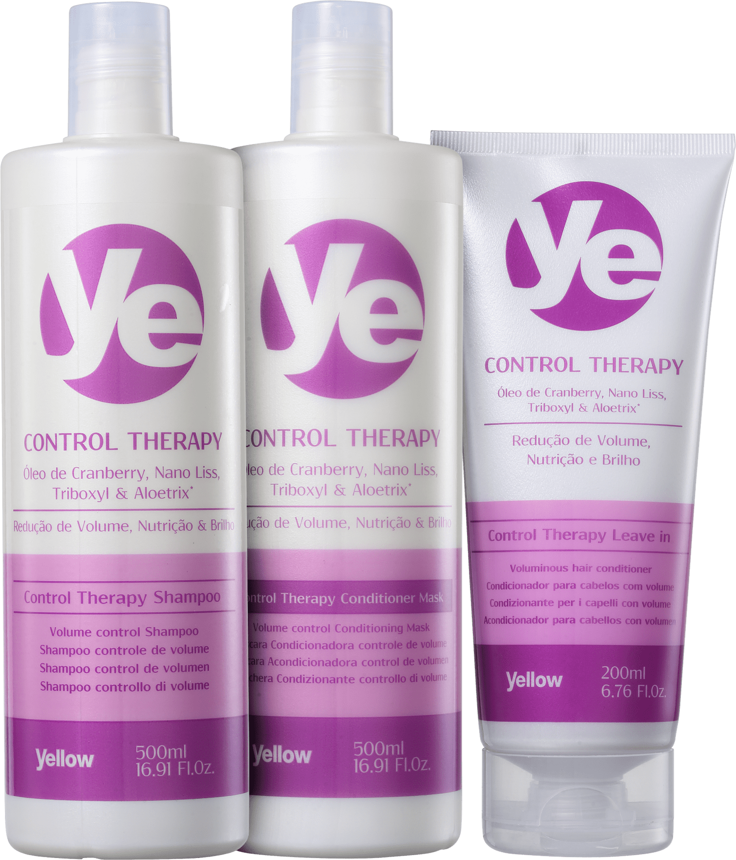 Kit Yellow YE Control Therapy Leave-in (3 Produtos)