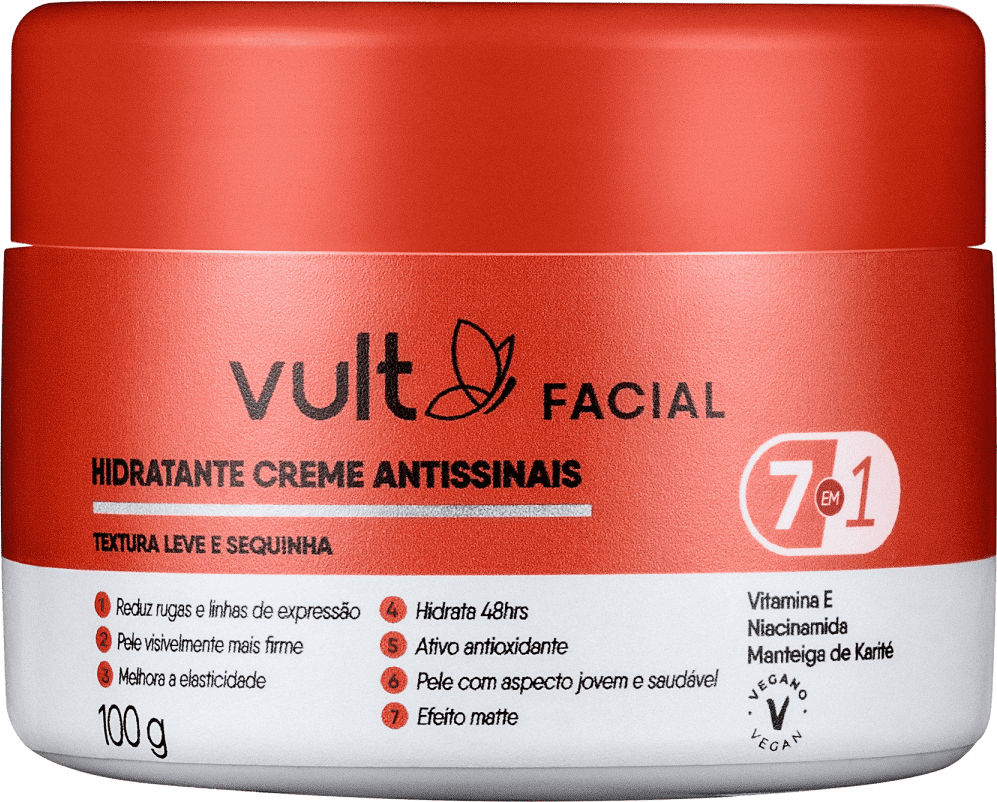 Creme Facial Hidratante Antissinais Em G Vult