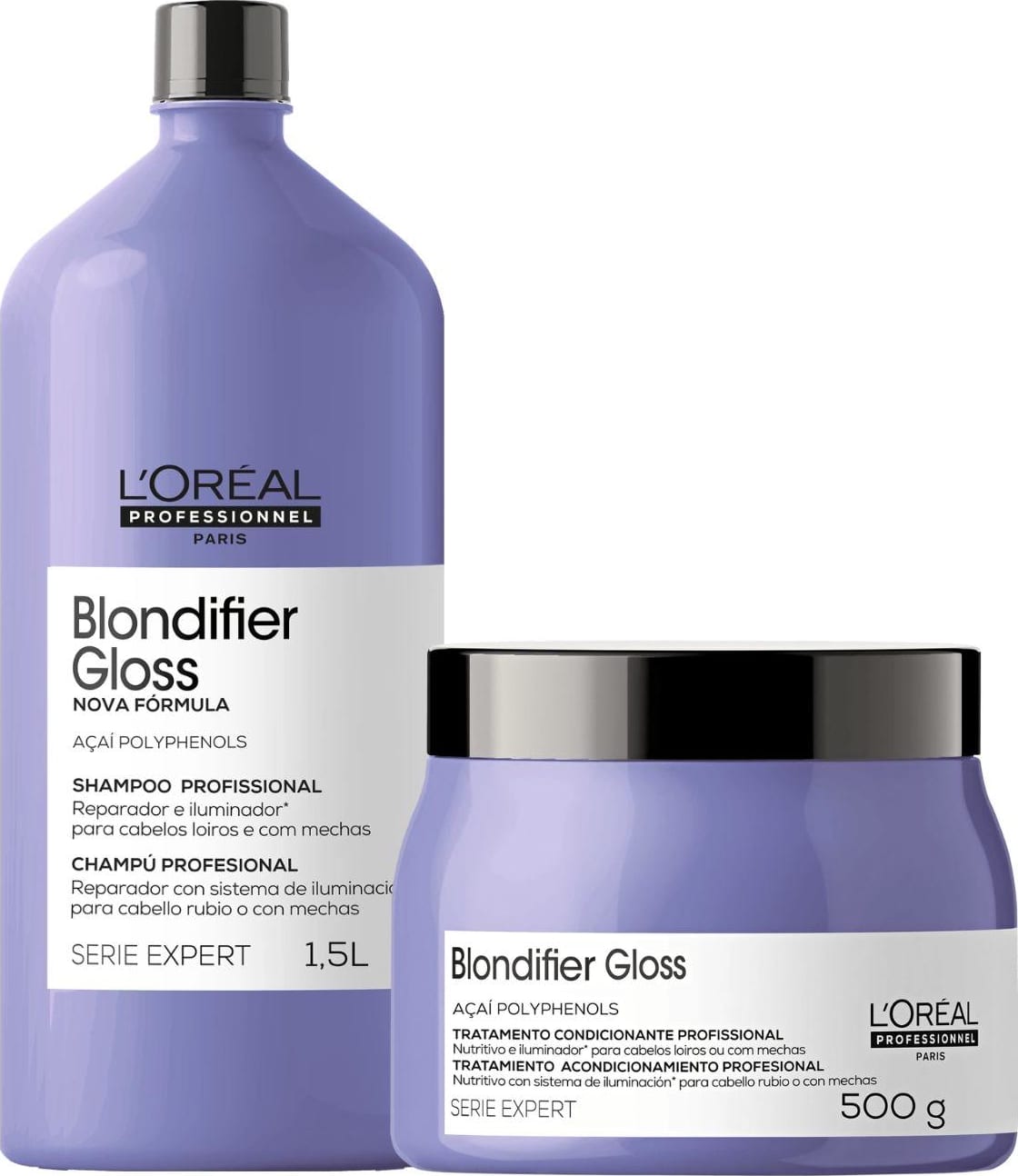 Kit L'Oréal Professionnel Serie Expert Blondifier Gloss Salon Care ...