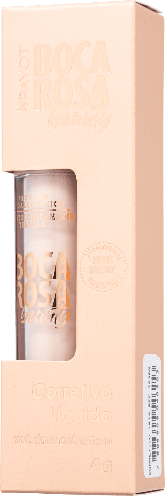 Corretivo Liquido Boca Rosa MAGNOLIA Com máxima cobertura