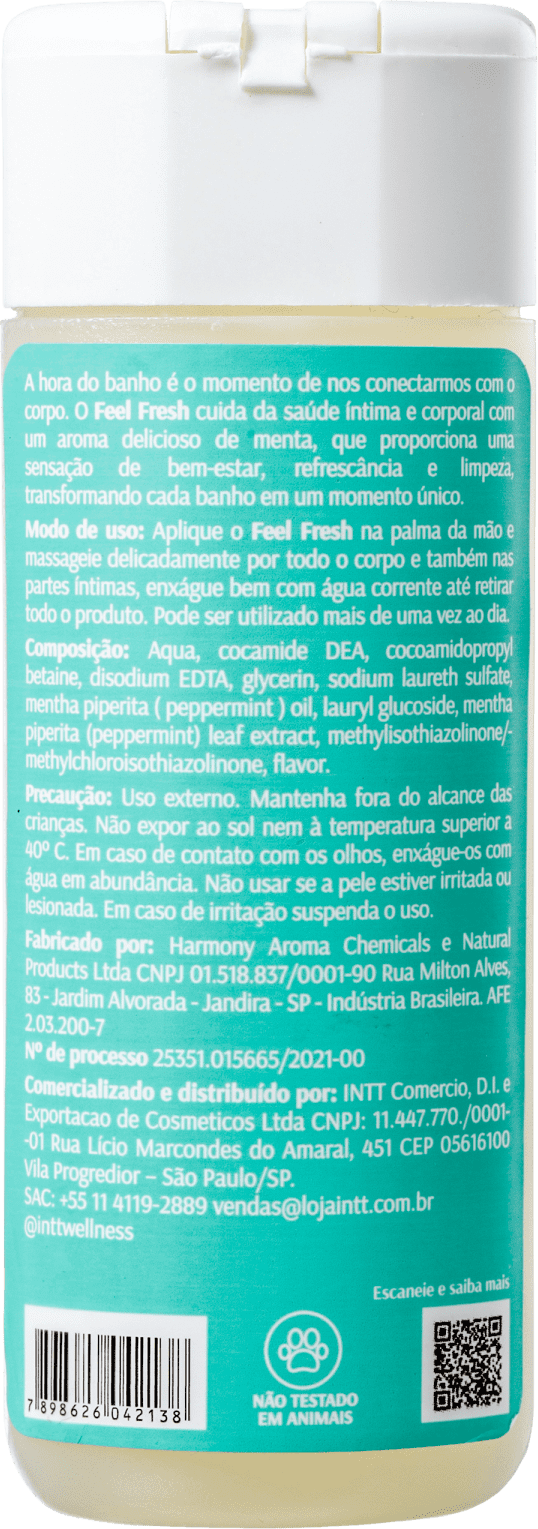 Sabonete Íntimo Intt Wellness Feel Fresh Menta Beleza Na Web 4049