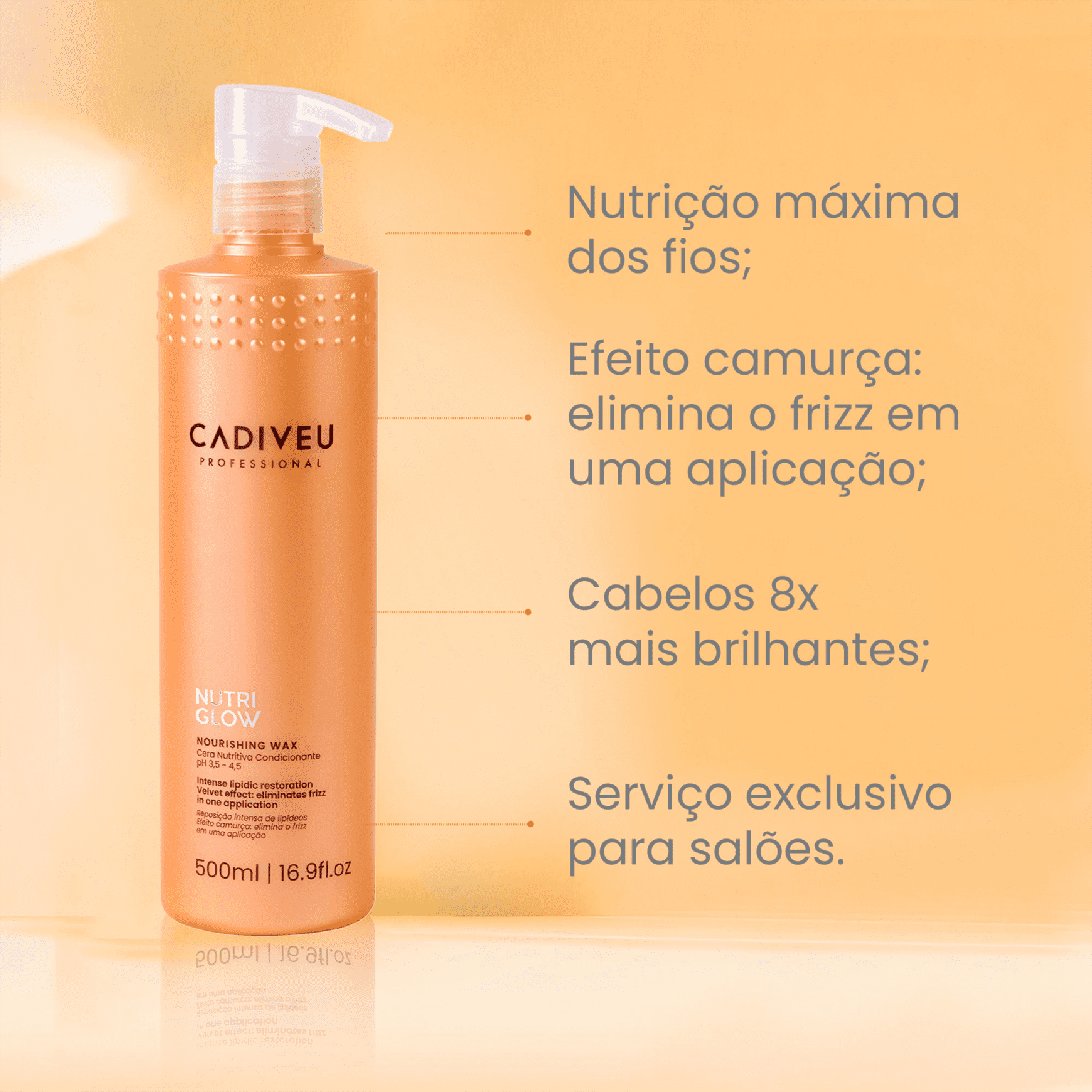 Cera Nutritiva Cadiveu Professional Nutri Glow Beleza na Web