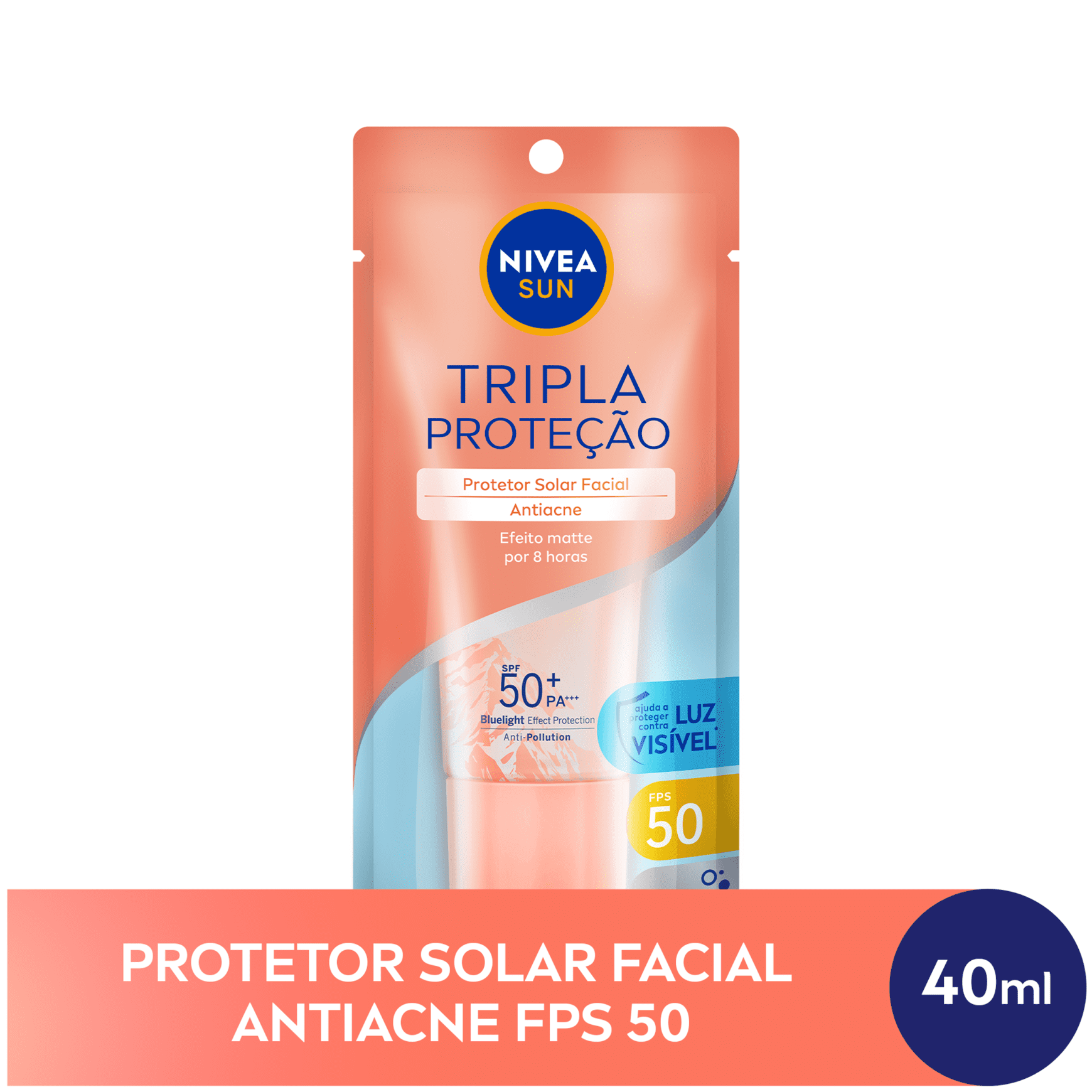 Protetor Solar Facial Nivea Sun Tripla Proteção Antiacne Fps 50 Beleza Na Web 7699