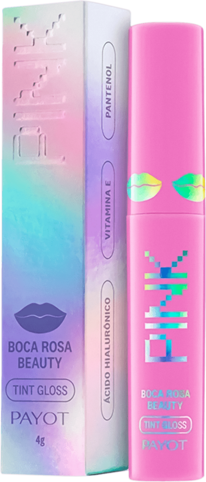 Tint Gloss Boca Rosa Beauty by Payot Eletric Pink Beleza na 