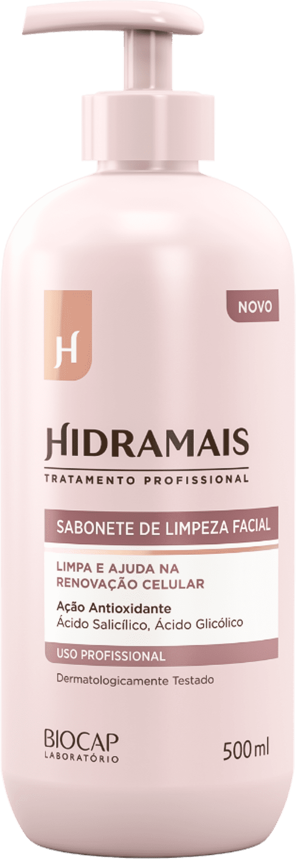 Sabonete de Limpeza Facial Profissional 500ml - hidramais