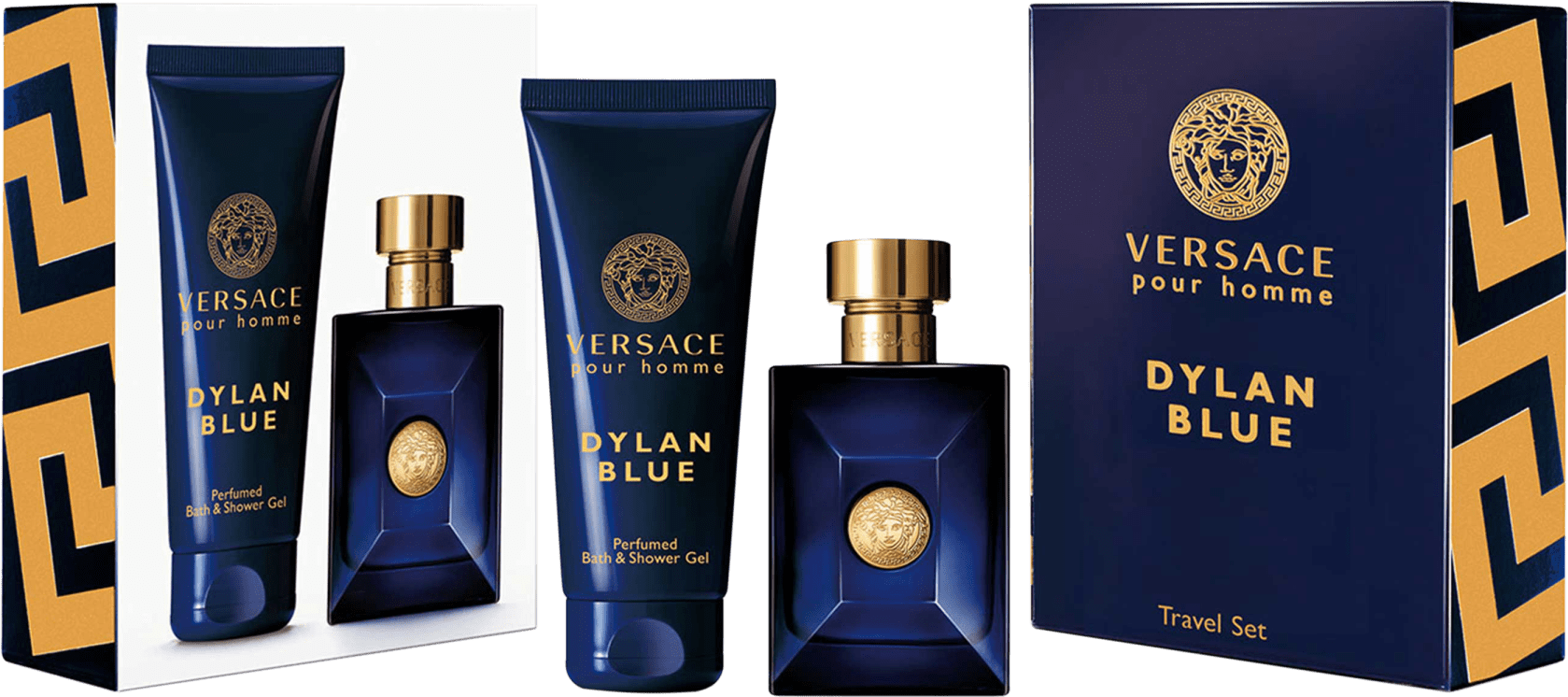 Conjunto Dylan Blue Pour Homme Versace Masculino Beleza na 