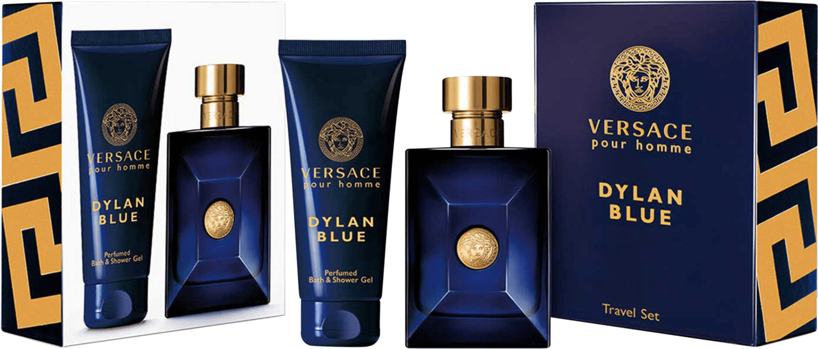 Conjunto Dylan Blue Pour Homme Versace Masculino Beleza na 