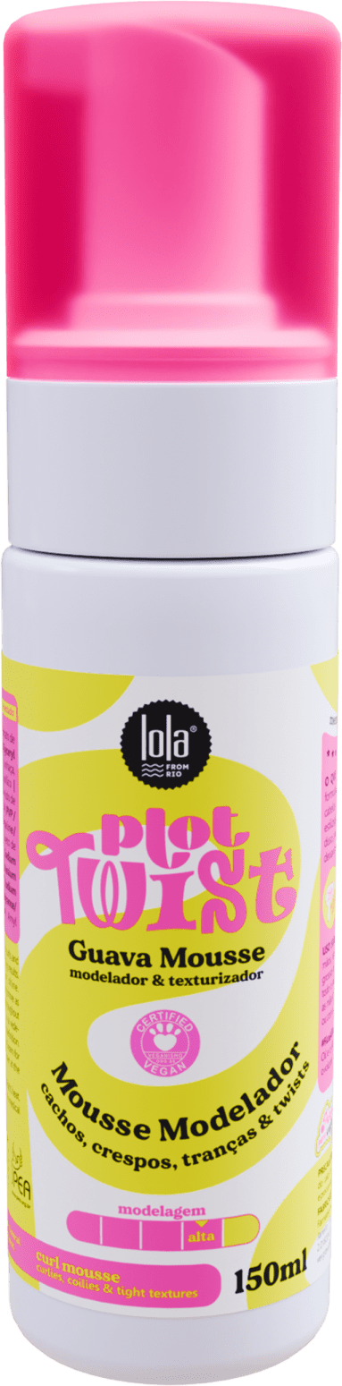 Mousse Coiffante Lola From Rio Plot Twist Guava - Pour Cheveux Bouclés - Vegan - 280ml