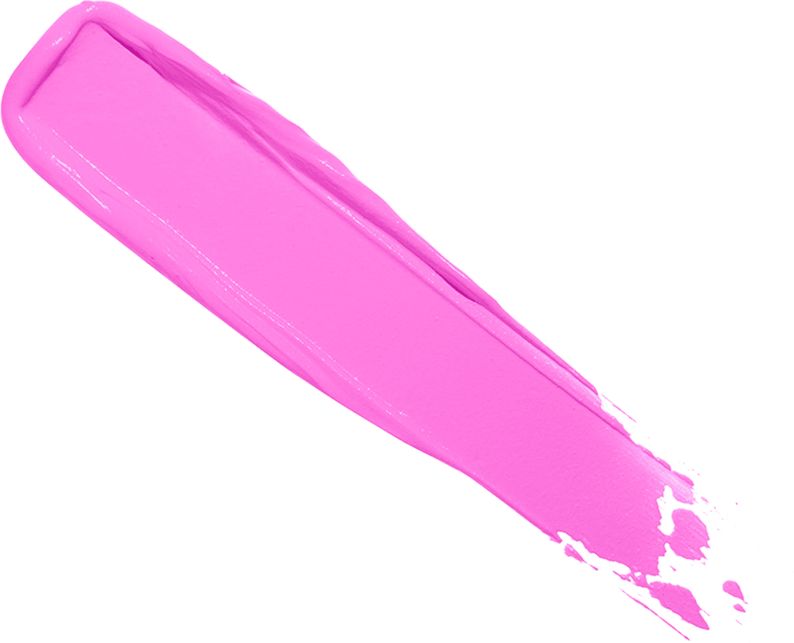 Uma "pincelada" do produto, onde é possível ver a cor vibrante e a textura cremosa.