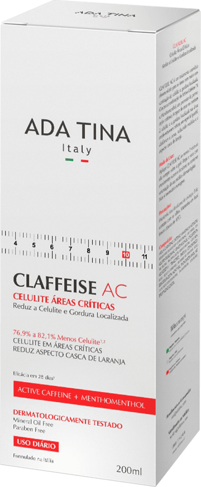 Ada Tina Claffeise Áreas Críticas - Creme para Celulite 200ml
