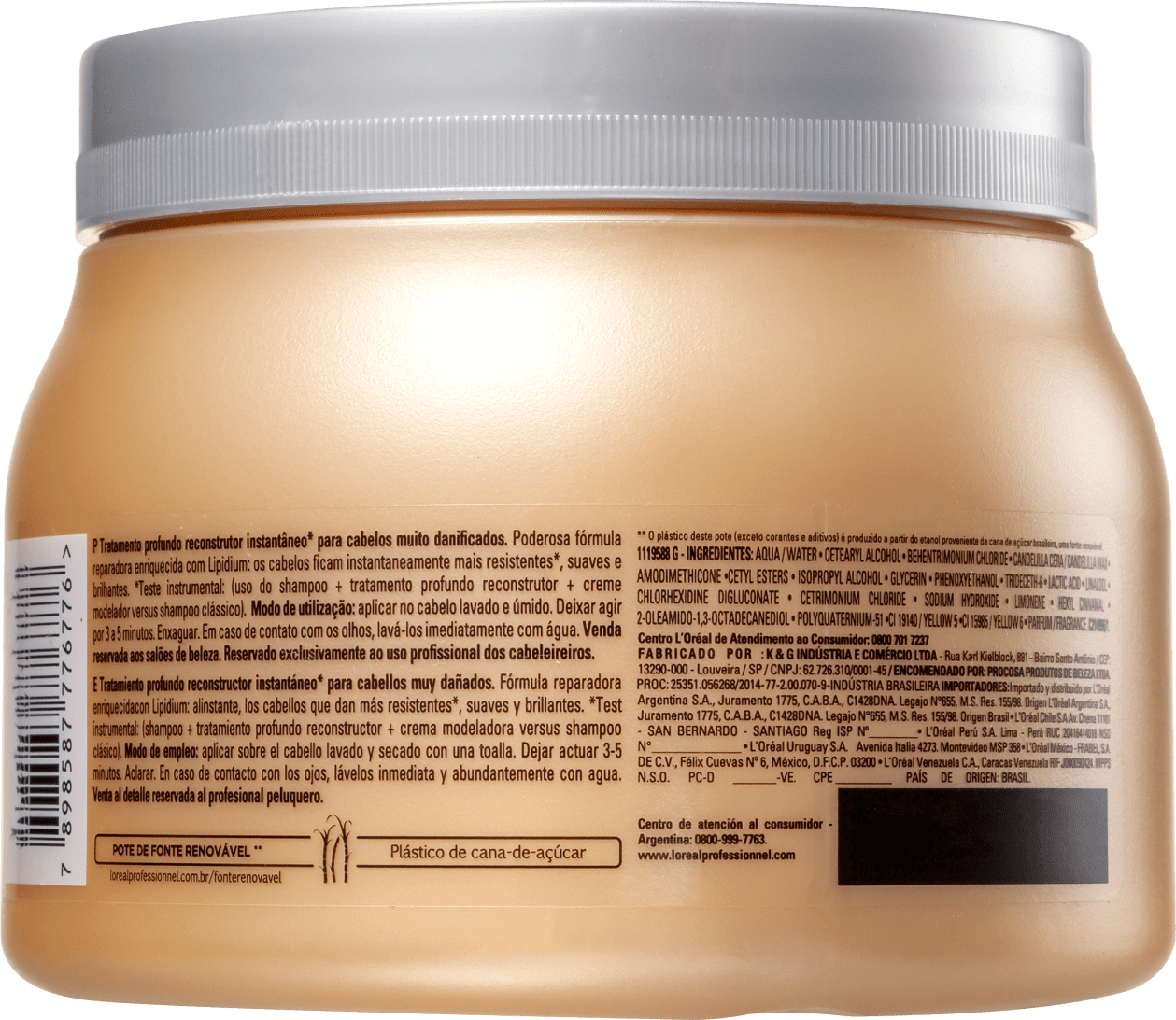 L'Oréal Professionnel Expert Absolut Repair Cortex Lipidium - Máscara de Reconstrução 500g