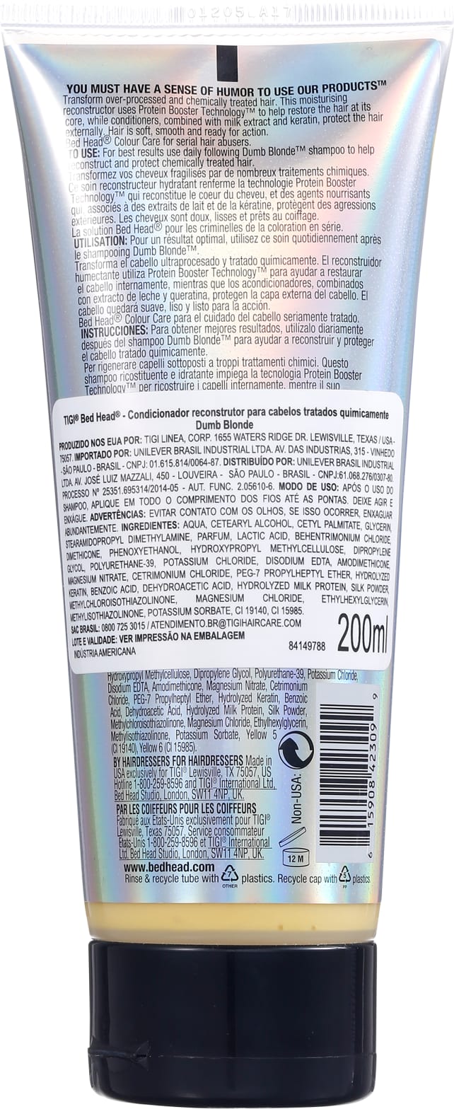 TIGI Bed Head Dumb Blonde Reconstructor - Máscara de Reconstrução 200ml