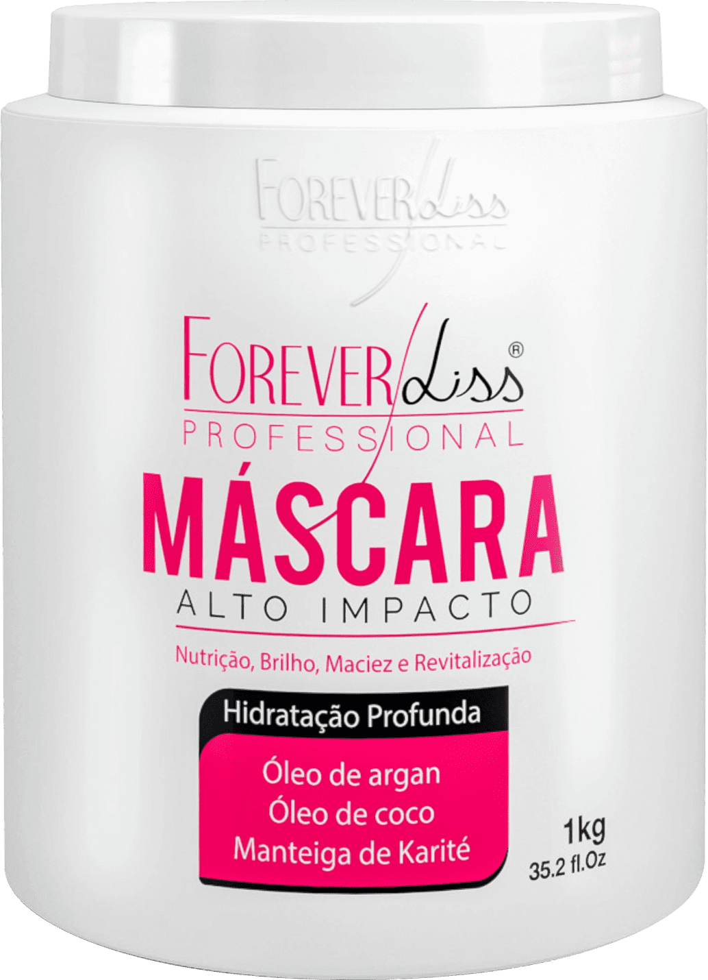 Forever Liss Alto Impacto Máscara de Tratamento e Hidratação 1Kg - Forever  Liss - Marcas