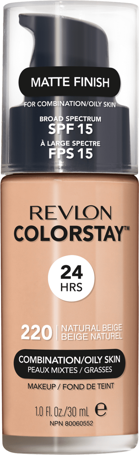 Revlon ColorStay 24 Horas Pele Mista à Oleosa FPS15 220 Natural Beige - Base Líquida 30ml