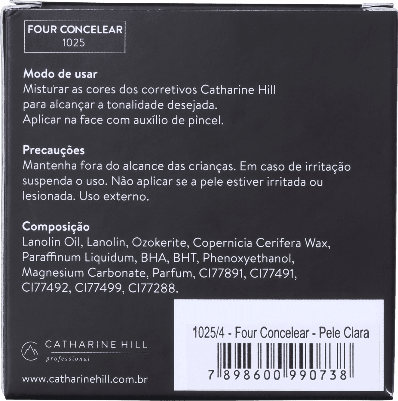 Catharine Hill Four Concealer Pele Clara - Paleta de Corretivo 8g