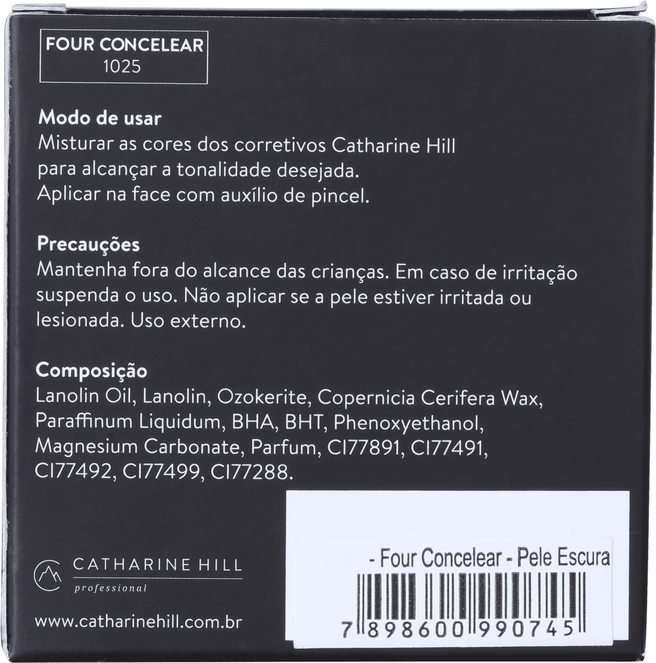 Catharine Hill Four Concealer Pele Escura - Paleta de Corretivo 8g