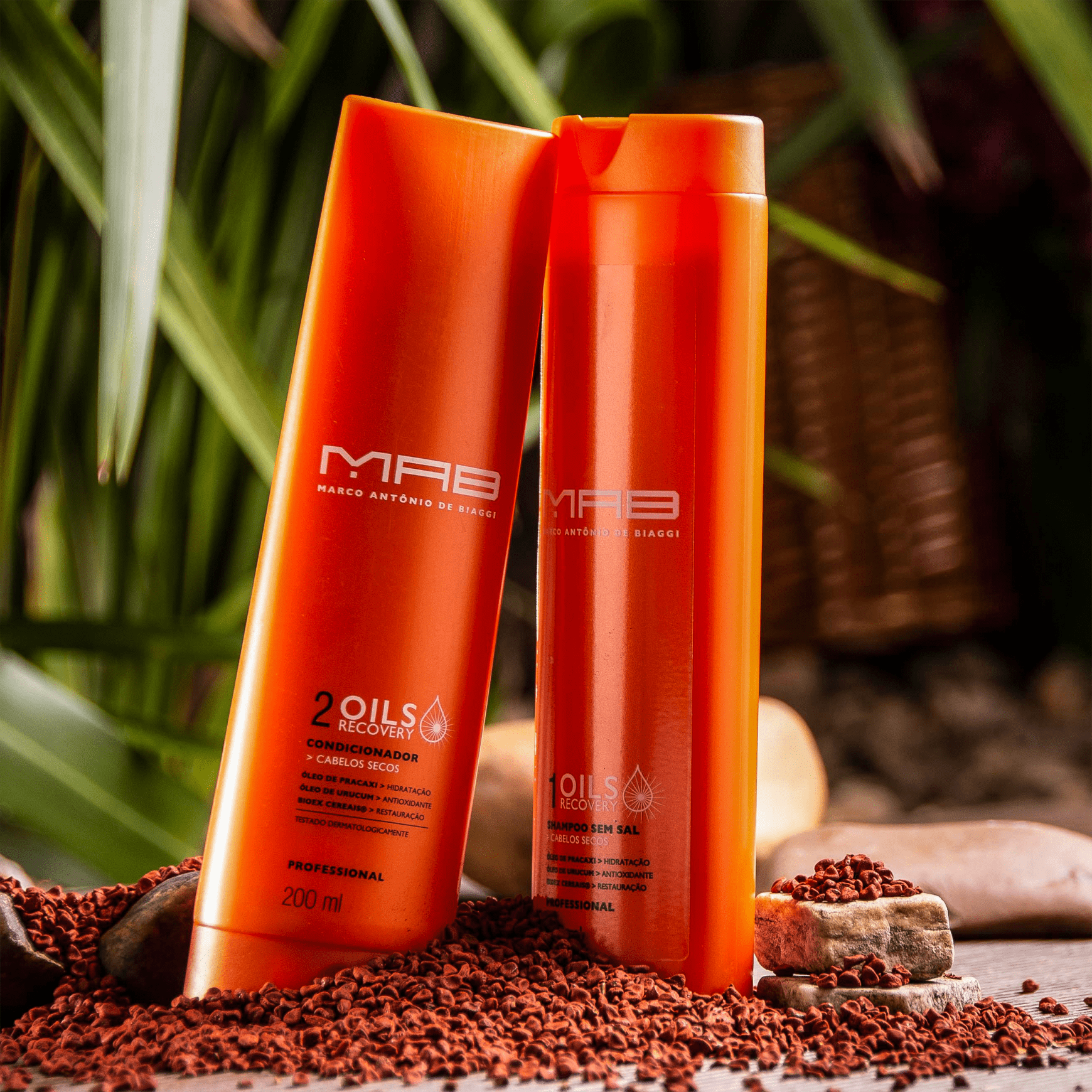 MAB Marco Antônio de Biaggi Oils Recovery - Shampoo sem Sal 300ml