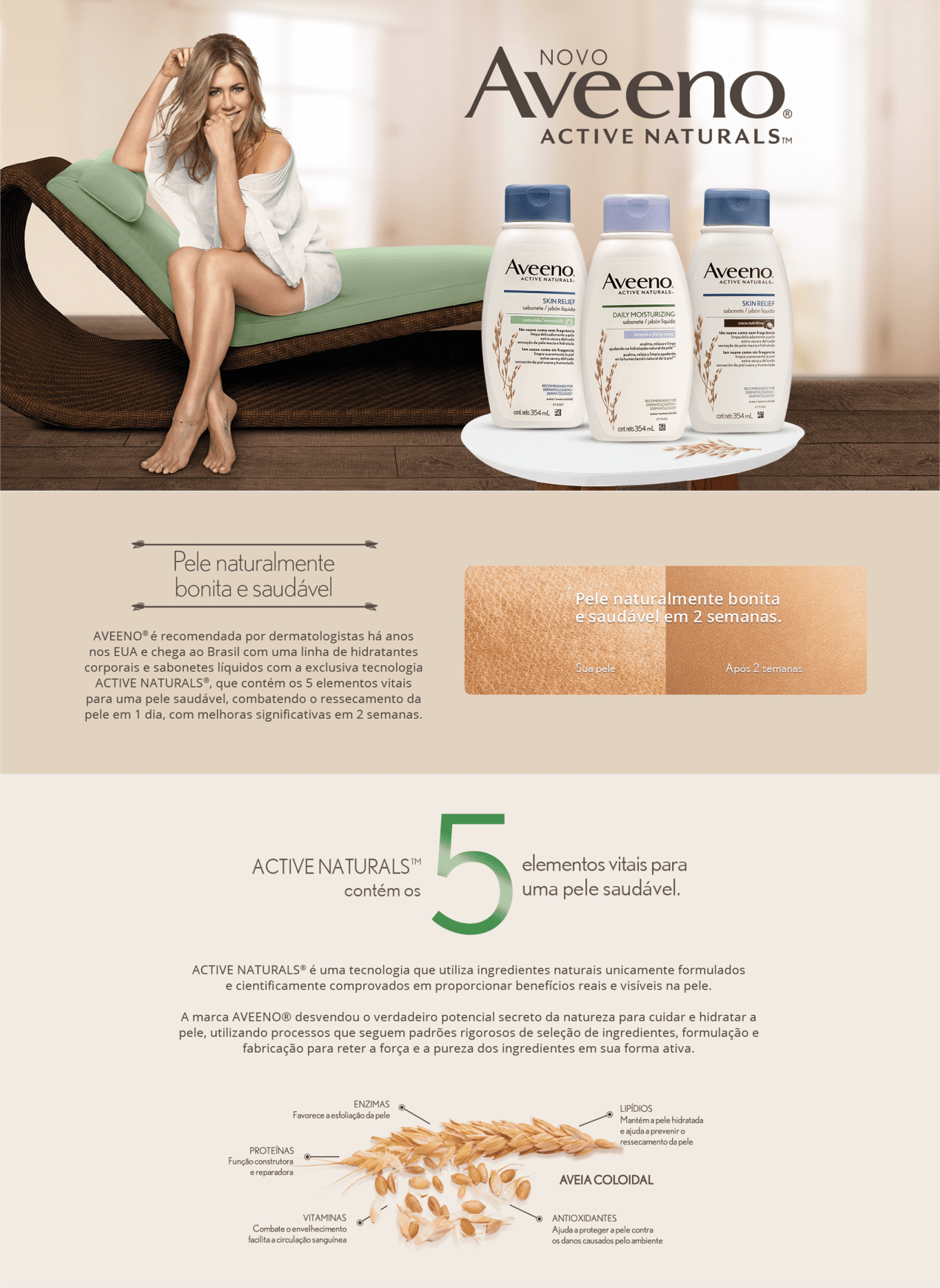 Aveeno Daily Moisturizing Lavanda e Ylang - Loção Hidratante Corporal 354ml