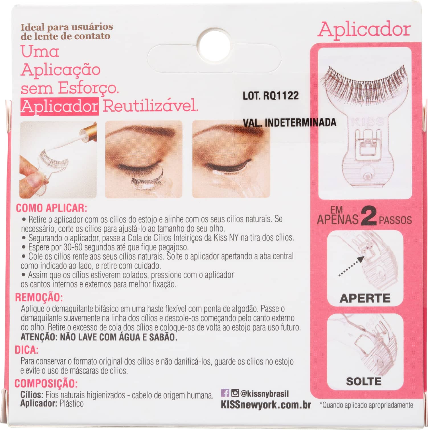 Kiss New York So Simple Lash 01 - Cílios Postiços