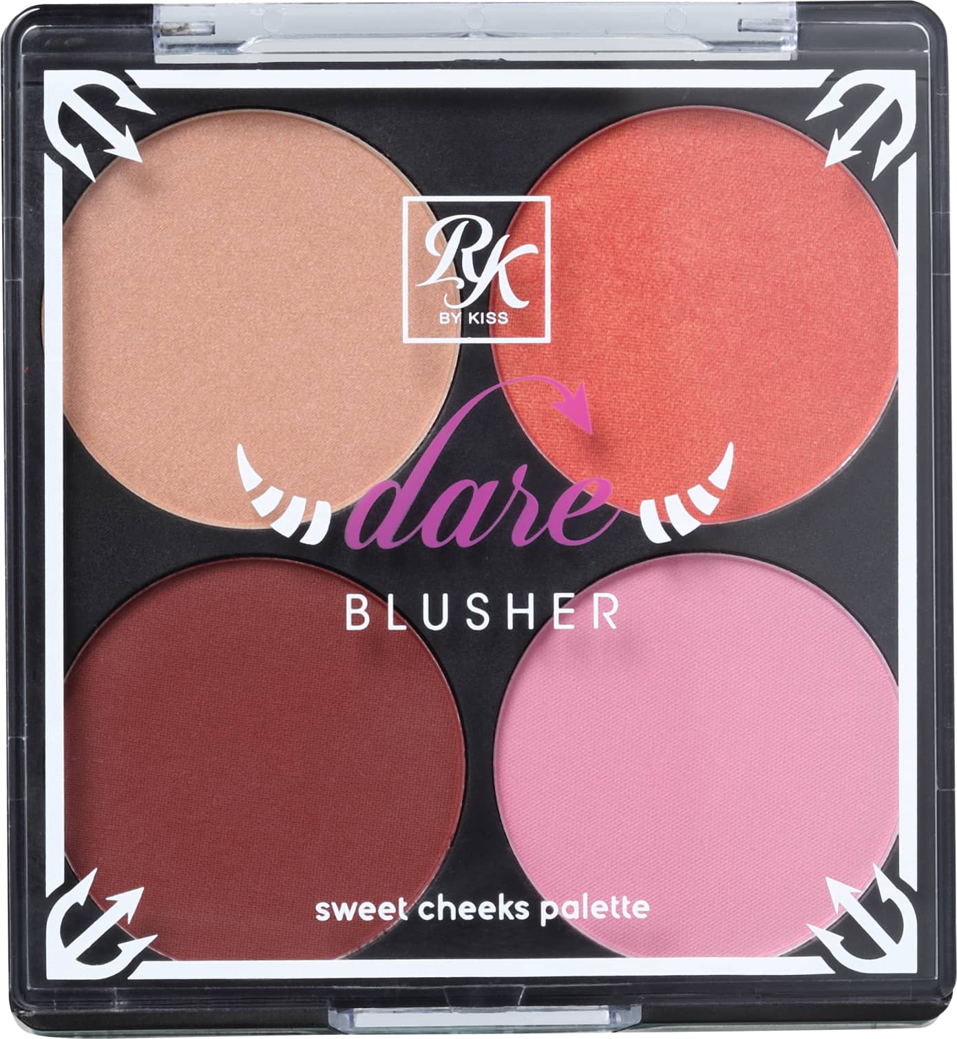 Kiss New York Ruby Kisses Dare Blusher Partyin’ Dare - Paleta de Blush 14,8g