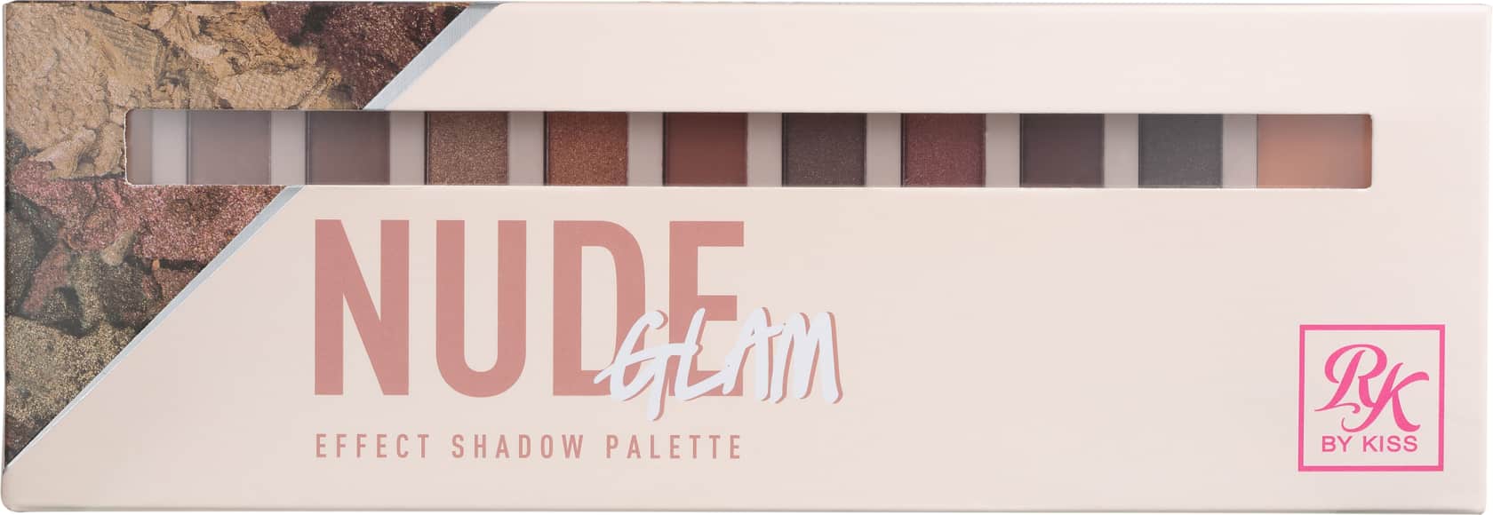 Kiss New York Ruby Kisses Nude Glam - Paleta de Sombras 6g