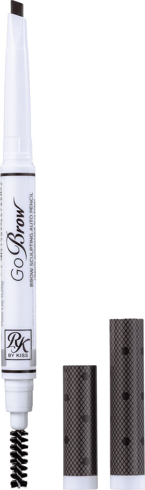 Kiss New York Ruby Kisses GoBrow Eyebrow Sculpting Auto Black Brown - Lápis para Sobrancelha 0,28g