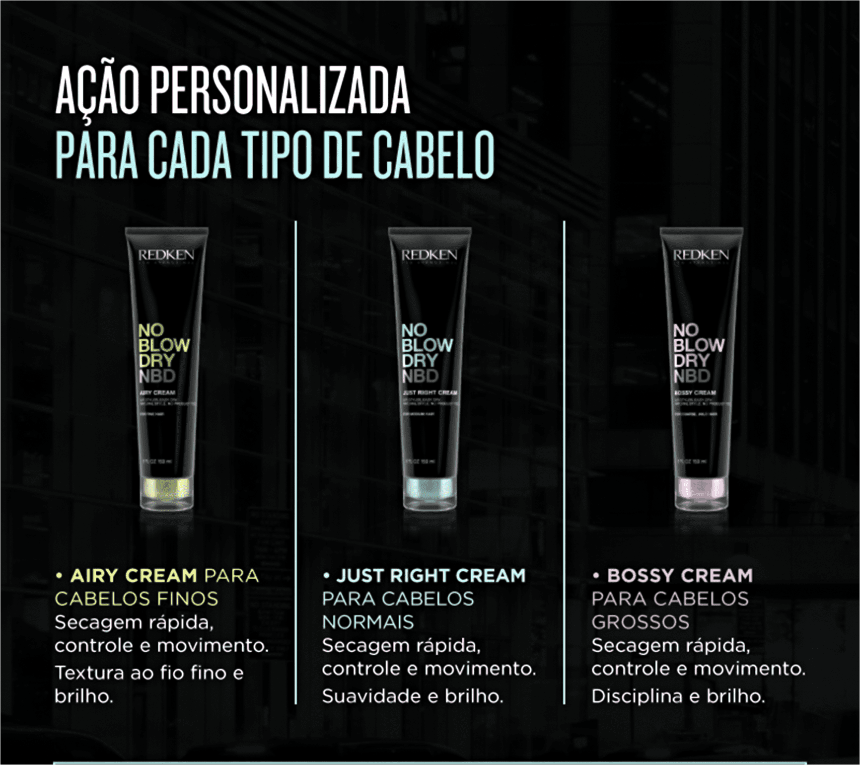 Redken No Blow Dry Just Right - Creme Acelerador de Secagem 150ml