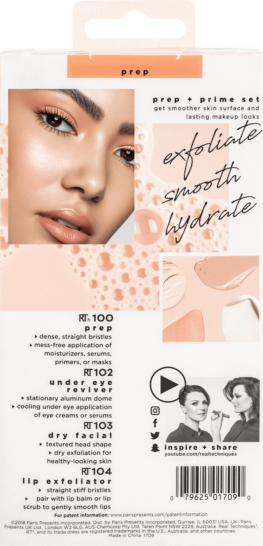 Kit de Pincéis Real Techniques Prep + Prime (4 Produtos)