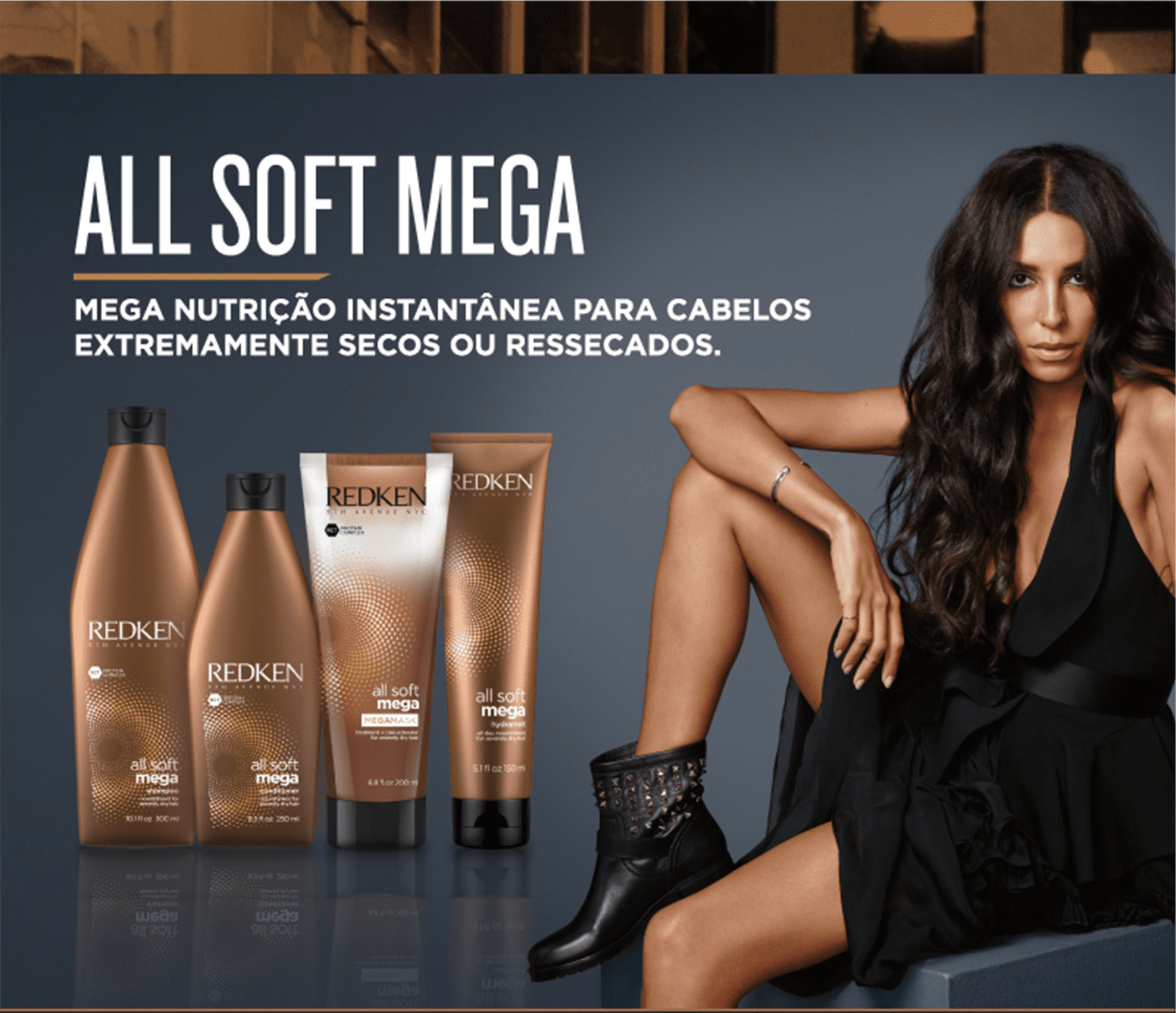 Kit Redken All Soft Mega Full (4 Produtos)