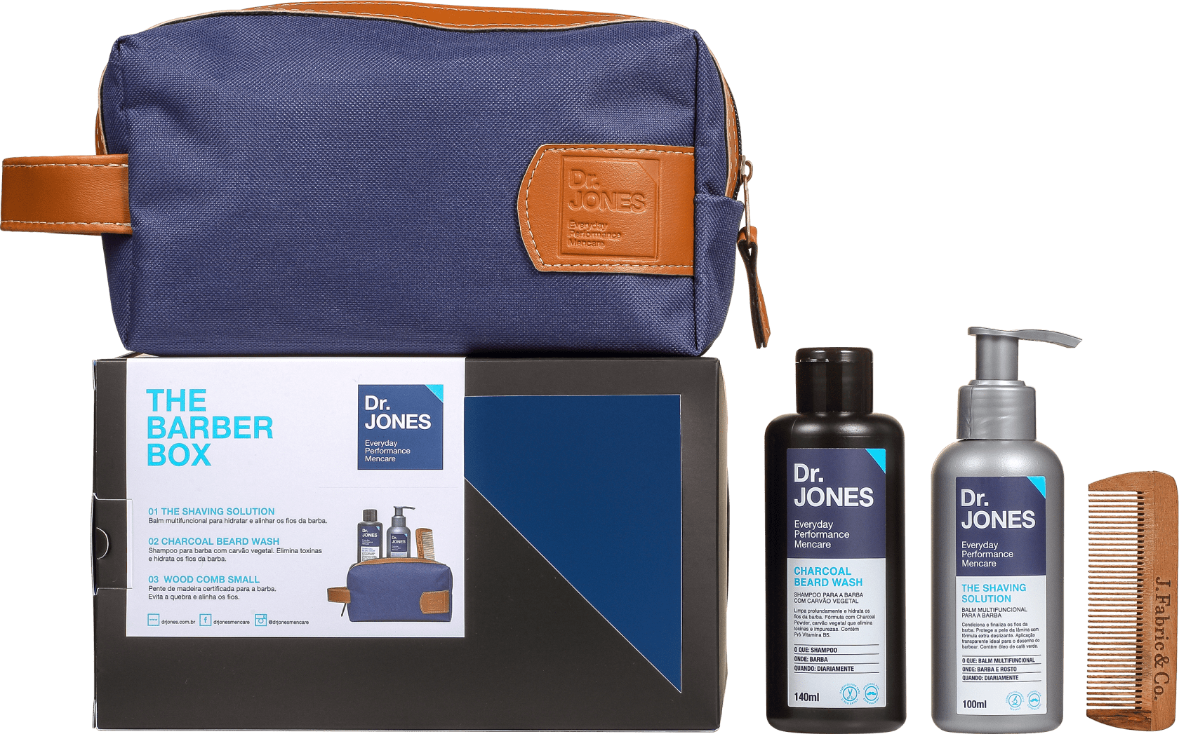 Kit Dr. Jones The Barber Box (3 Produtos)